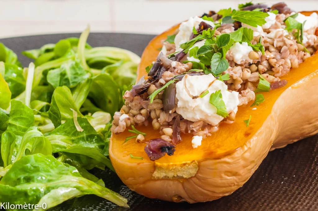 Courge butternut farcie au sarrasin et à la fêta - Étape 8