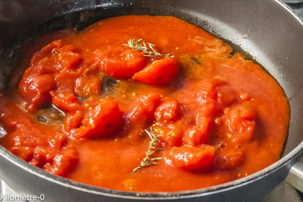 Lotte aux tomates et olives - Étape 2