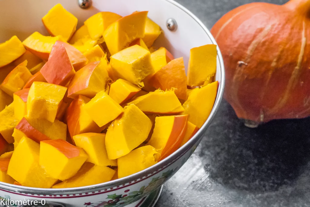 Pilaf de millet au potimarron, noix de cajou et grenade - Étape 1