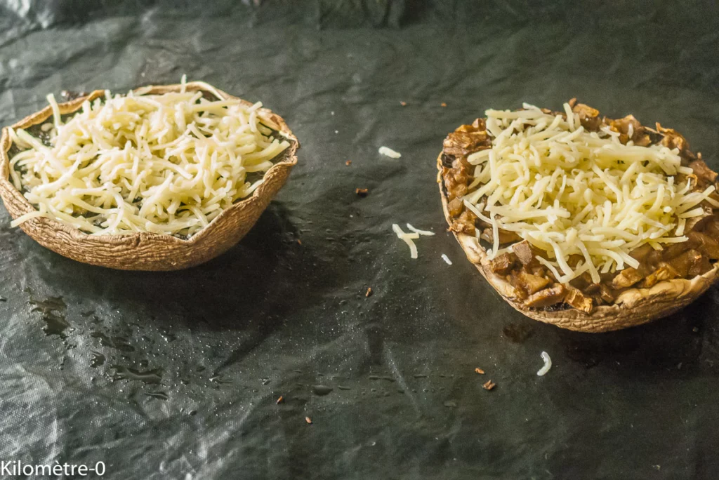 Champignons portobello aux oeufs sur le plat - Étape 2