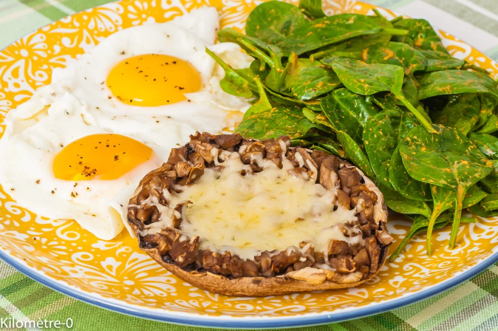 Champignons portobello aux oeufs sur le plat - Étape 4