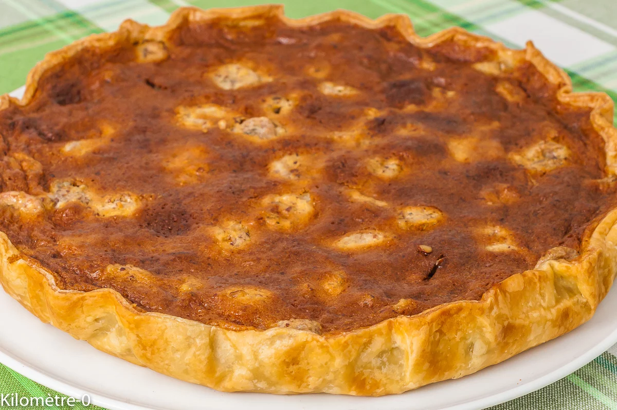 Photo de recette de tarte, bananes, spéculoos, dessert, hiver, fruits, facile, rapide, bio de Kilomètre-0, blog de cuisine réalisée à partir de produits de saison et issus de circuits courts