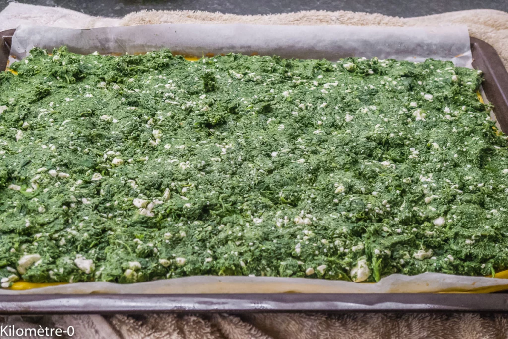 Omelette roulée aux épinards et à la fêta - Étape 10