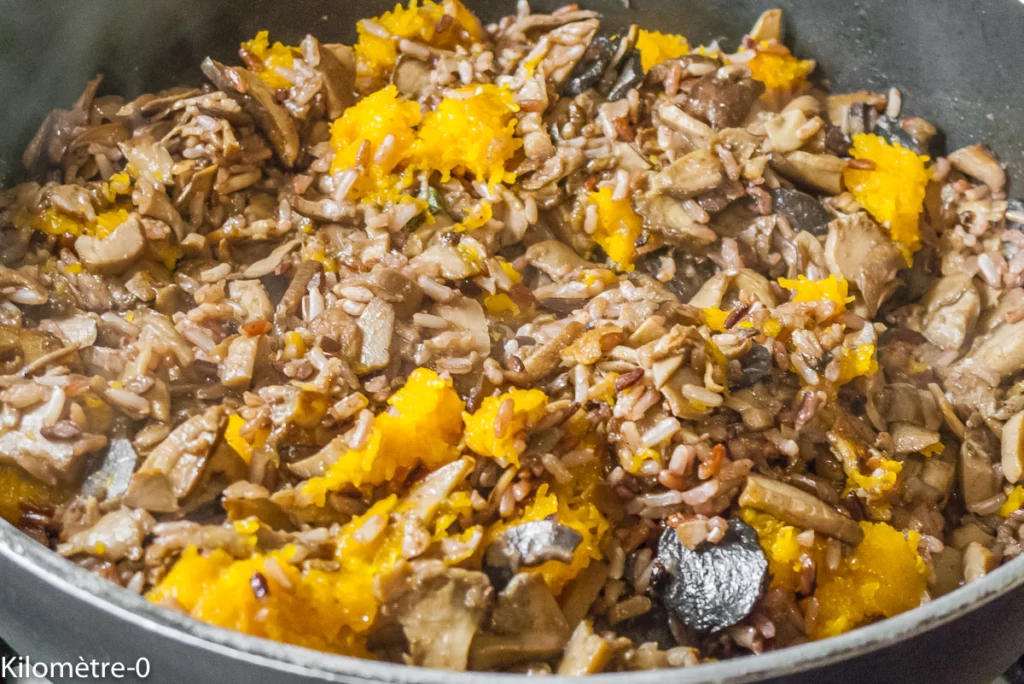 Butternut farcie au riz et aux cèpes - Étape 8