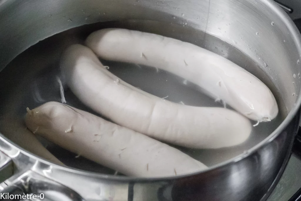 Boudins blancs au chou chinois - Étape 3