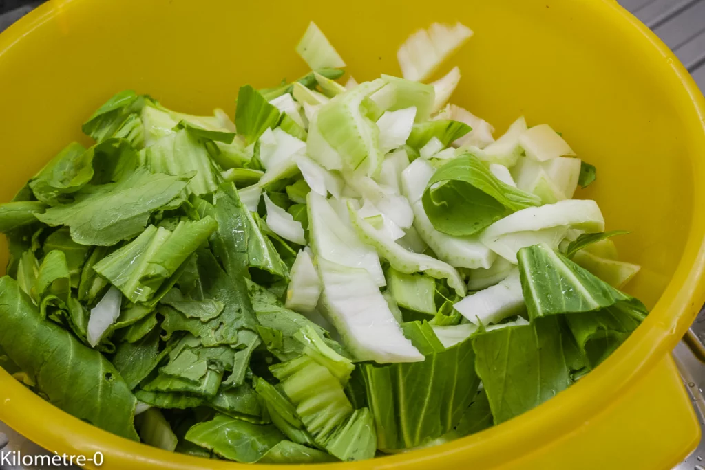 Boudins blancs au chou chinois - Étape 2