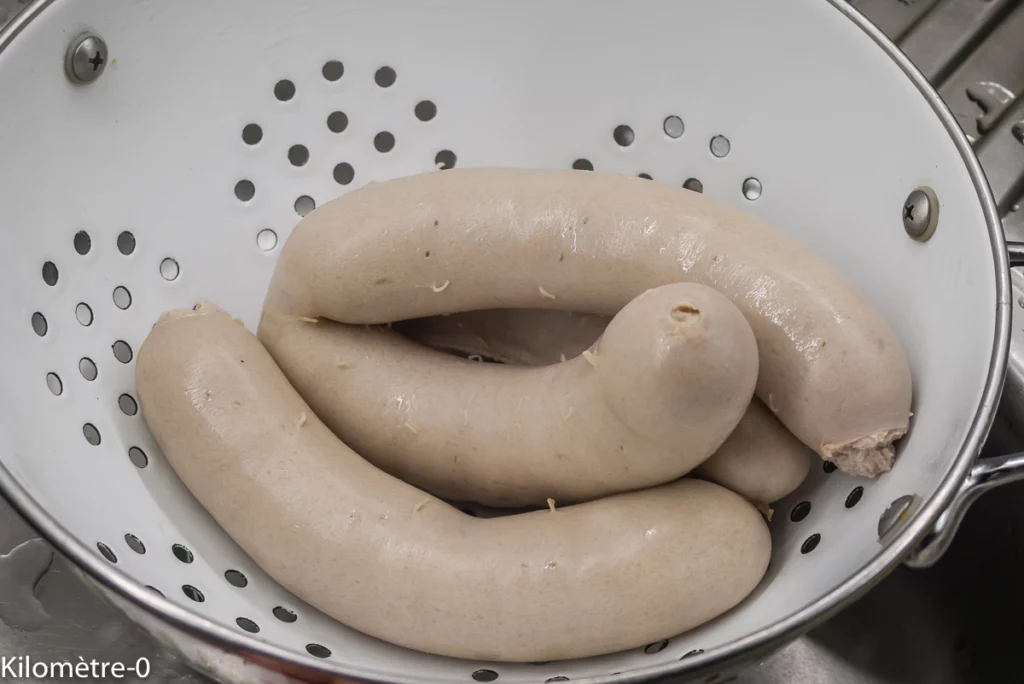 Boudins blancs au chou chinois - Étape 4