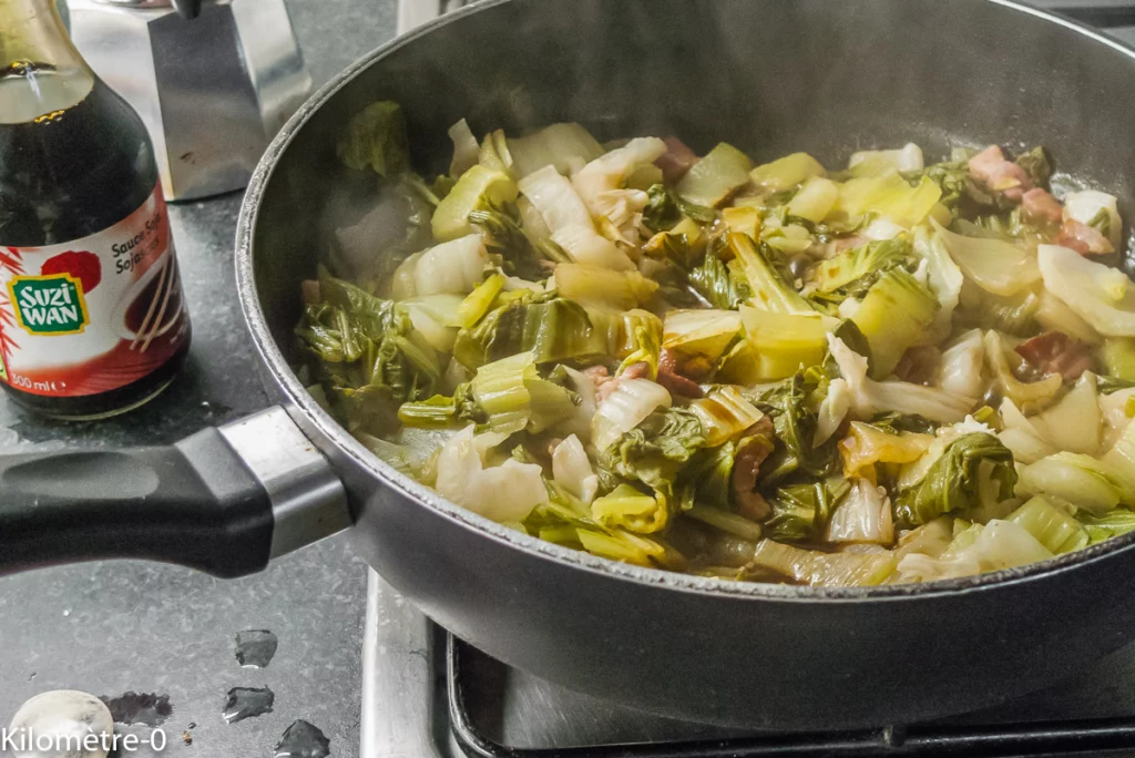 Boudins blancs au chou chinois - Étape 9