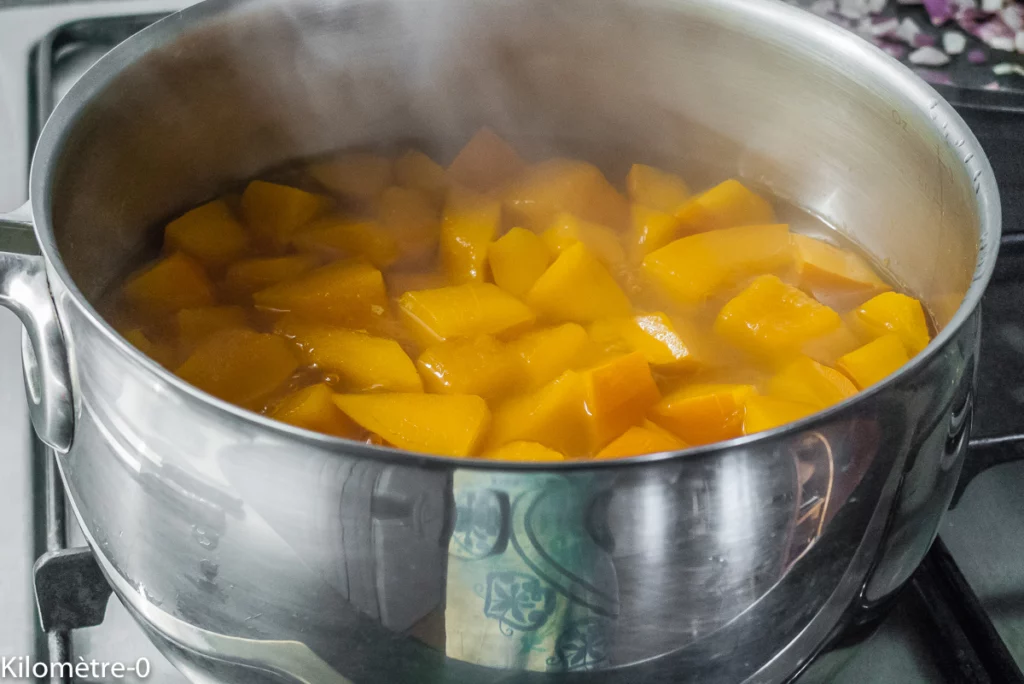 Pâtes, sauce au potimarron - Étape 5