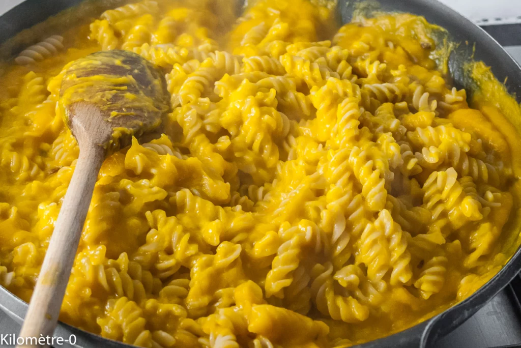 Pâtes, sauce au potimarron - Étape 14