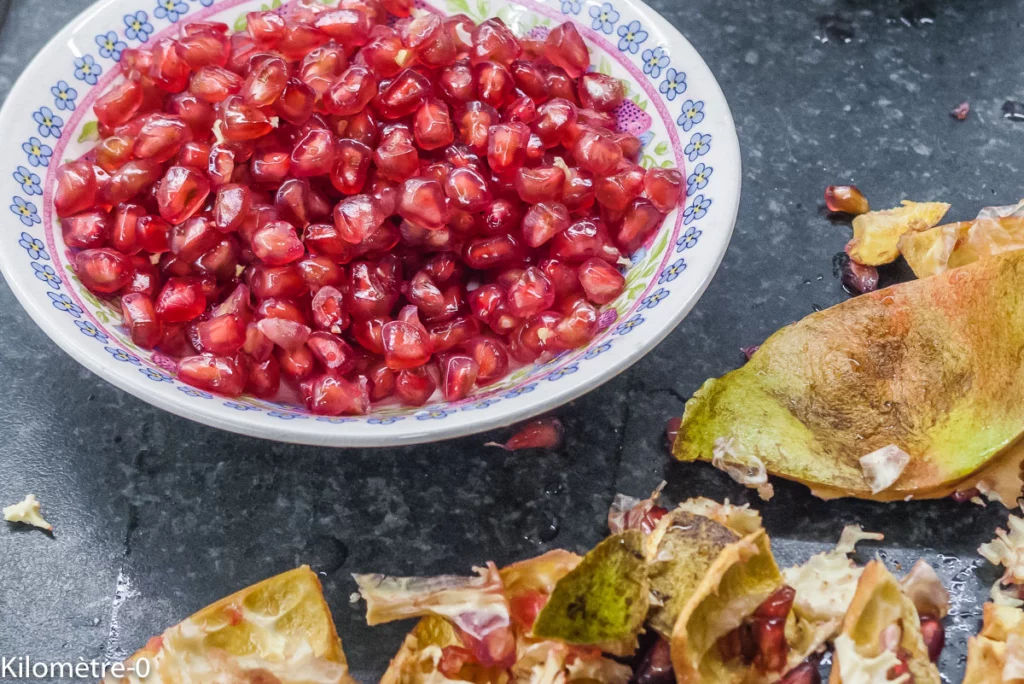 Salade de noix, olives et grenade - Étape 2