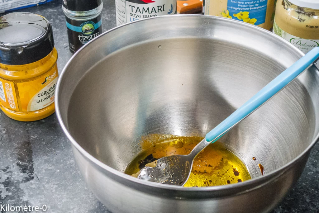 Salade de carottes cuites aux olives - Étape 3