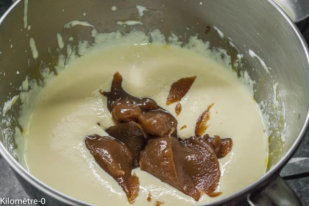 Cheesecake aux marrons et au chocolat - Étape 4