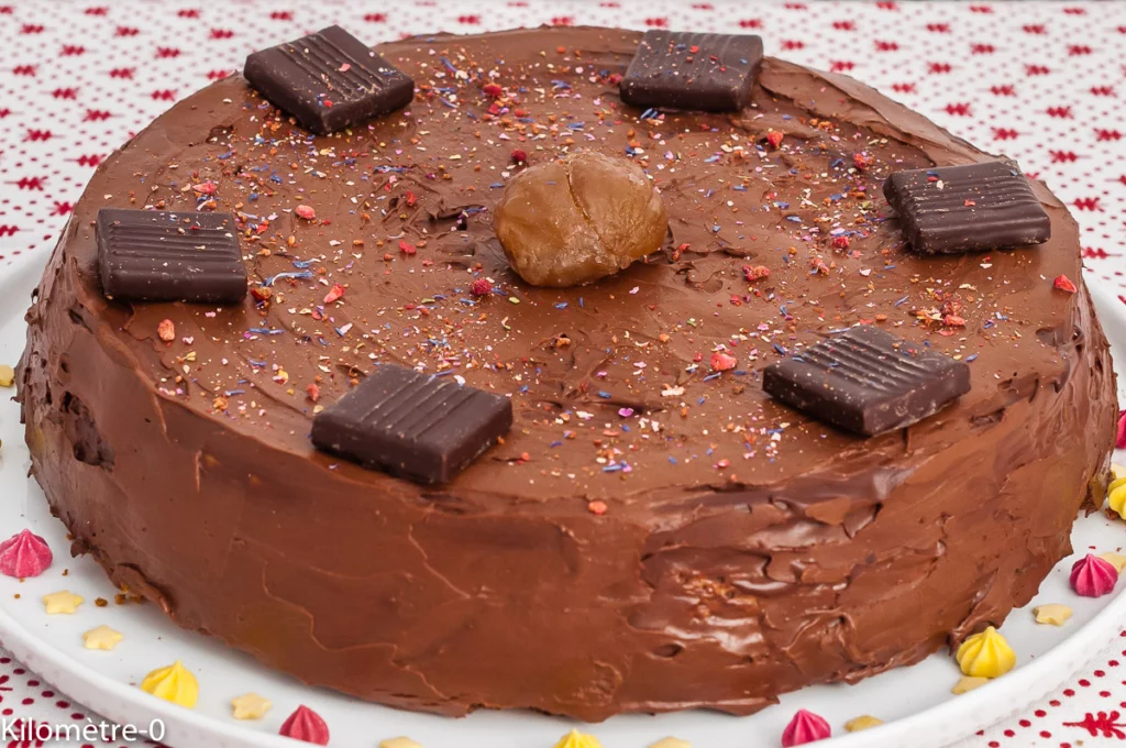 Cheesecake aux marrons et au chocolat - Étape 10