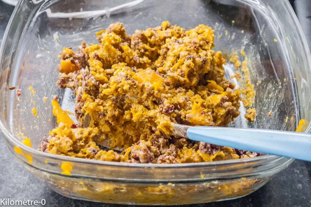 Wellington de courge butternut farcie aux marrons, noix et cranberries - Étape 14