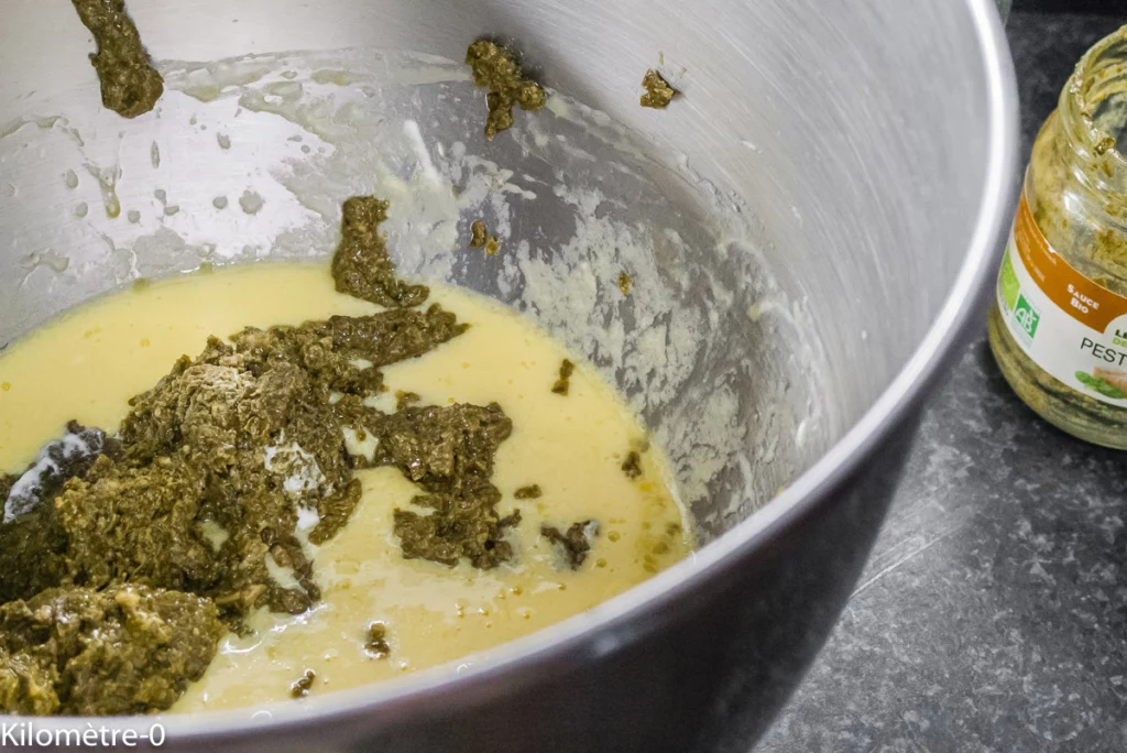 Cake au pesto - Étape 2