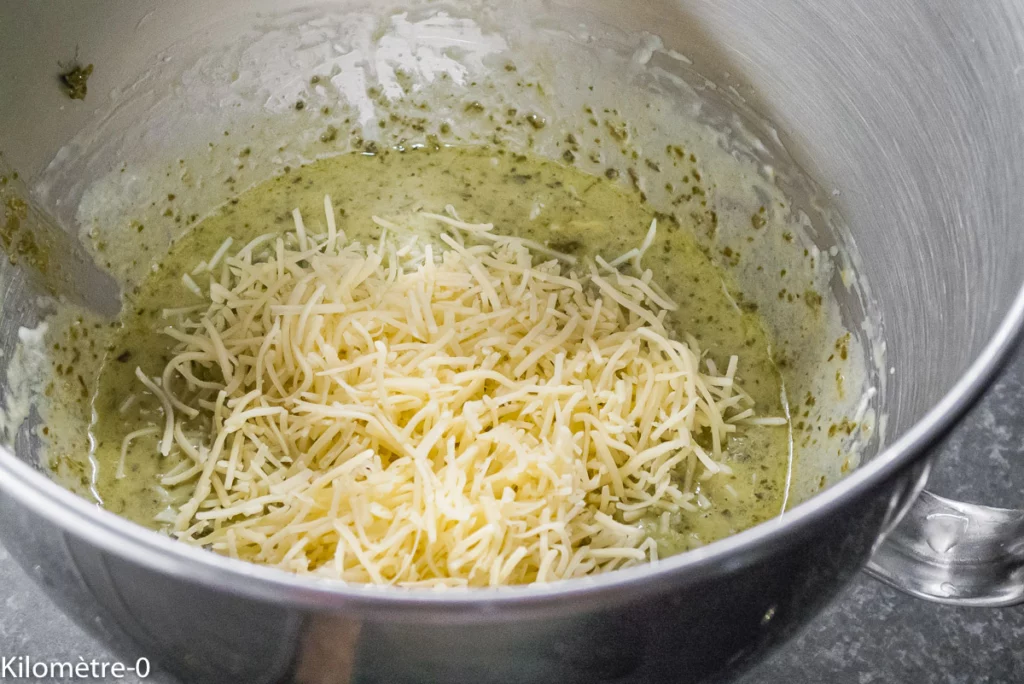 Cake au pesto - Étape 3