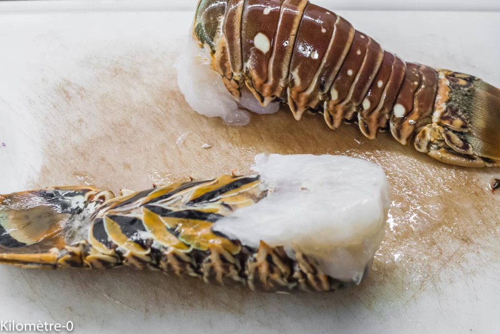 Langouste rôtie au beurre d&rsquo;agrumes et grenade - Étape 1