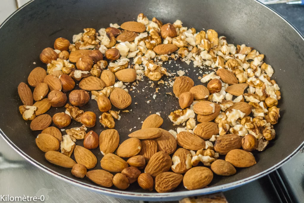 Gâteau du matin aux trois fruits secs - Étape 3