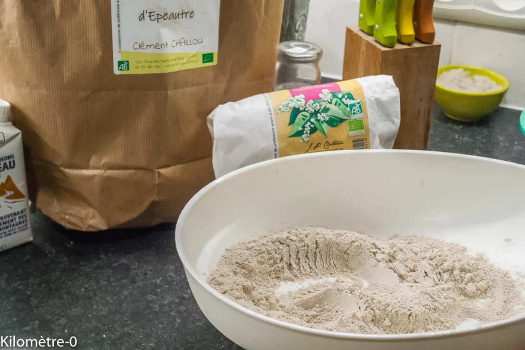 Blinis d&rsquo;épeautre et sarrasin à la truite fumée - Étape 1