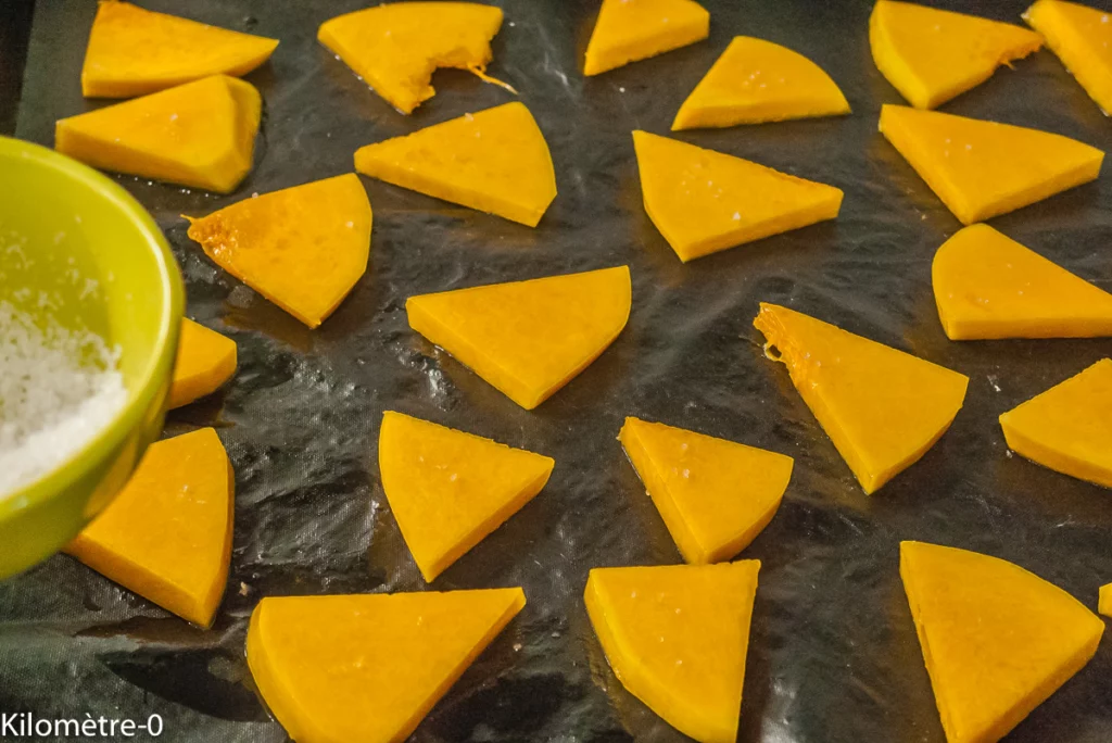 Bouchées de courge butternut, pesto aux noisettes - Étape 6