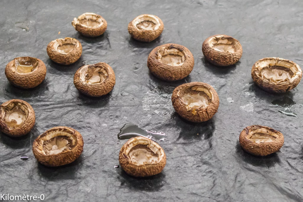 Champignons farcis aux rillettes marines (apéro vegan) - Étape 11