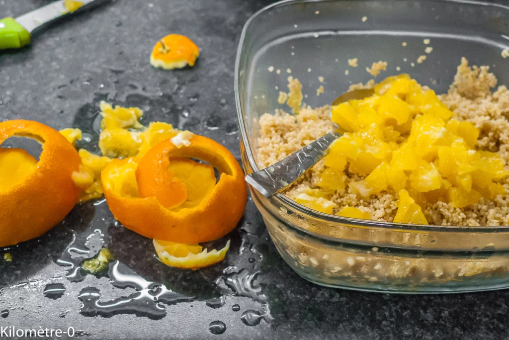 Taboulé aux agrumes et olives de Kalamata sans cuisson - Étape 5