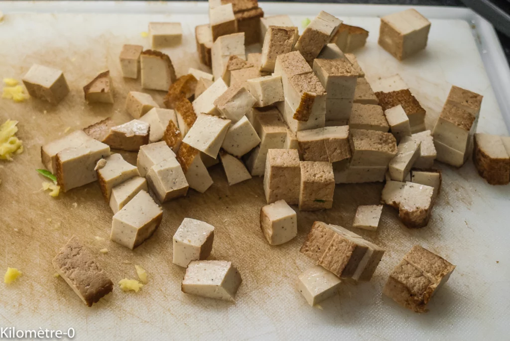Nouilles de sarrasin au tofu, légumes et noix de cajou - Étape 4