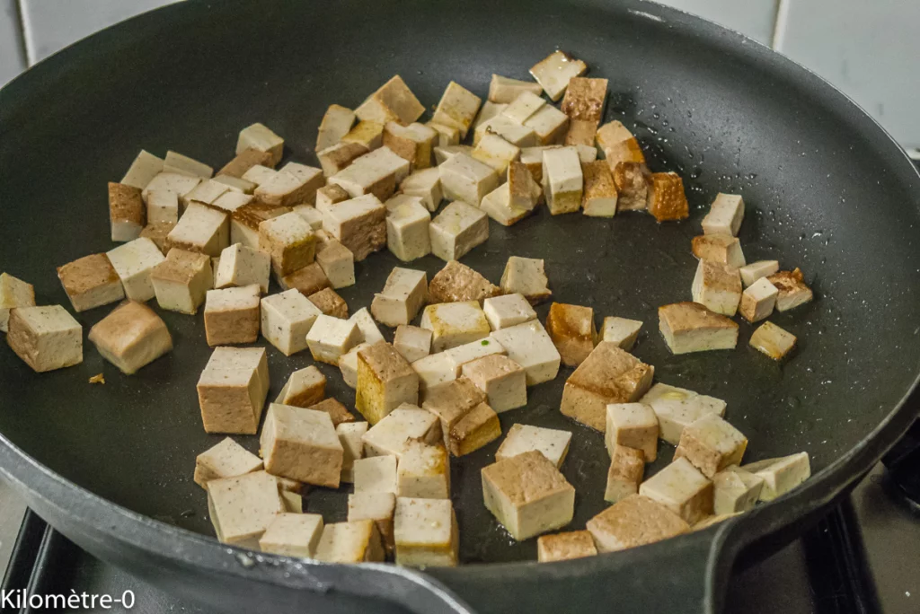 Nouilles de sarrasin au tofu, légumes et noix de cajou - Étape 7