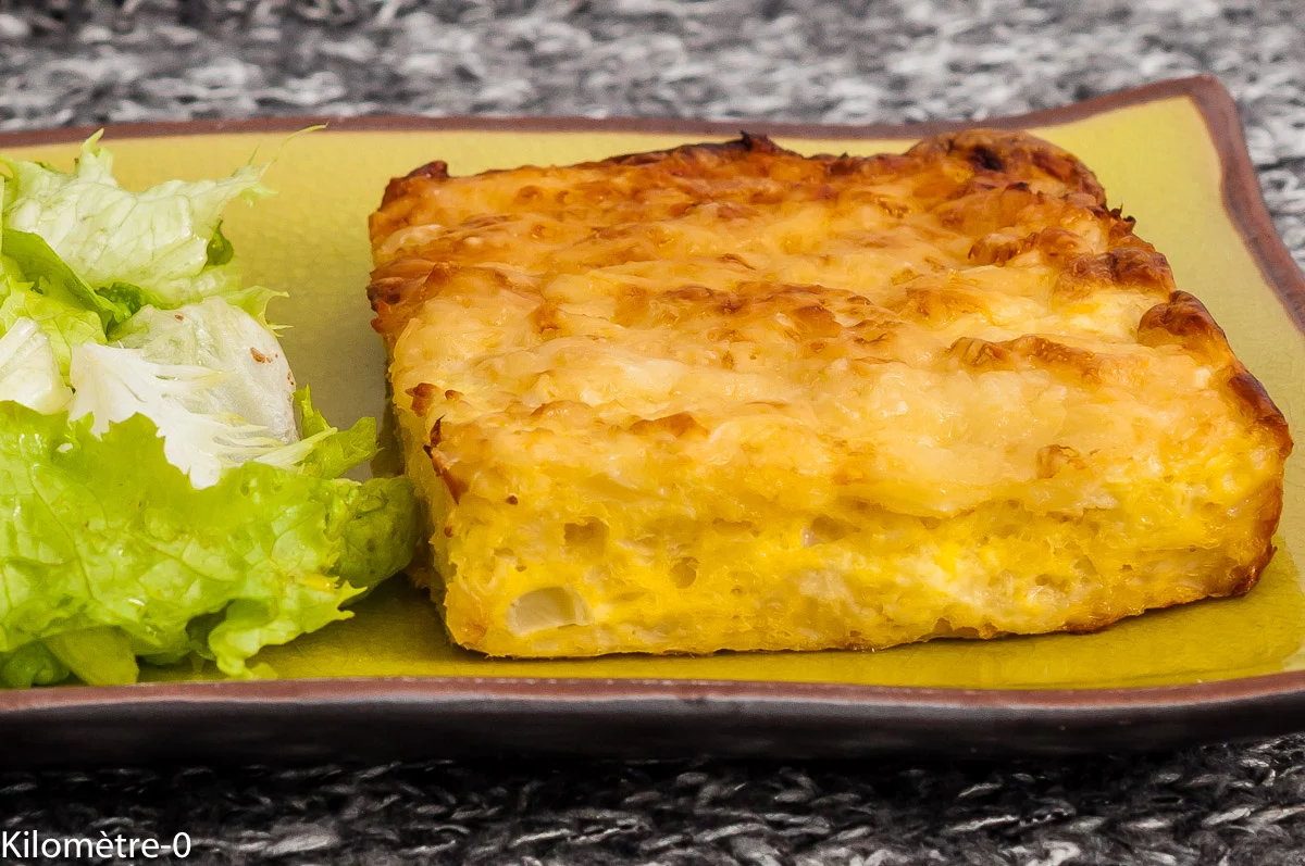 Photo de recette de gâteau, chou fleur, flan salé, oeufs, chou, chou fleur, végétarienne, automne, hiver, printemps, Kilomètre-0, blog de cuisine réalisée à partir de produits de saison et issus de circuits courts