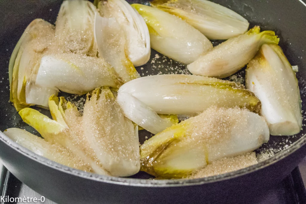 Endives braisées, oranges et grenade - Étape 3