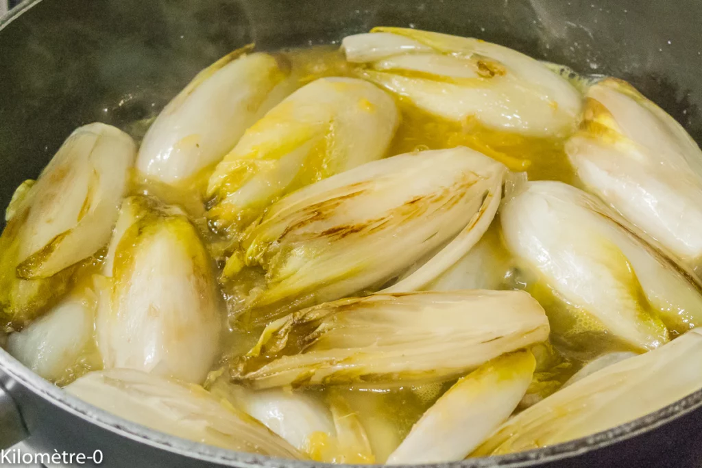 Endives braisées, oranges et grenade - Étape 5