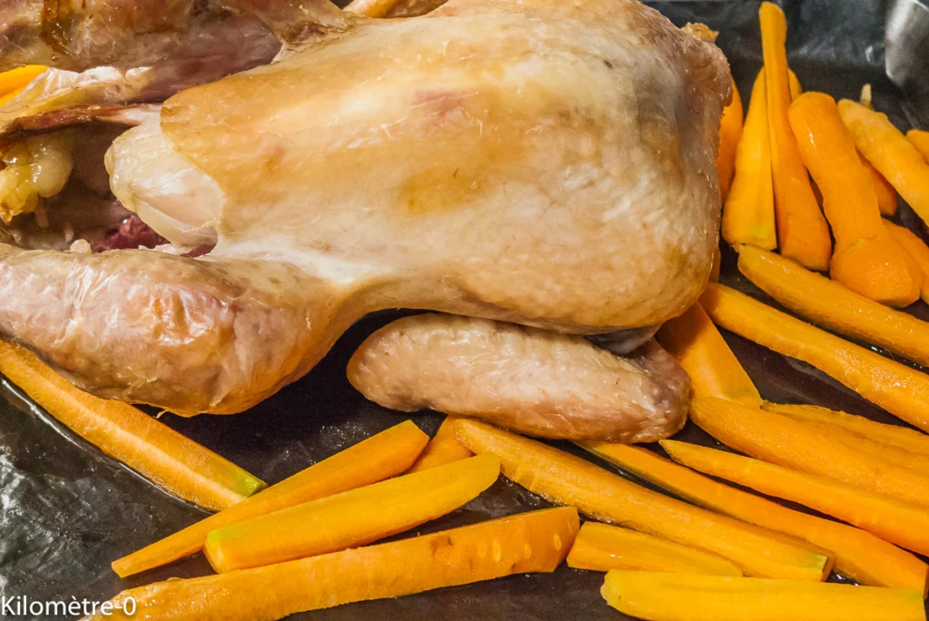 Pintade à la polenta et aux carottes - Étape 4