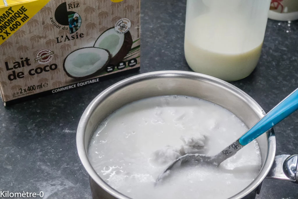 Bánh gan, flan vietnamien au lait de coco - Étape 1