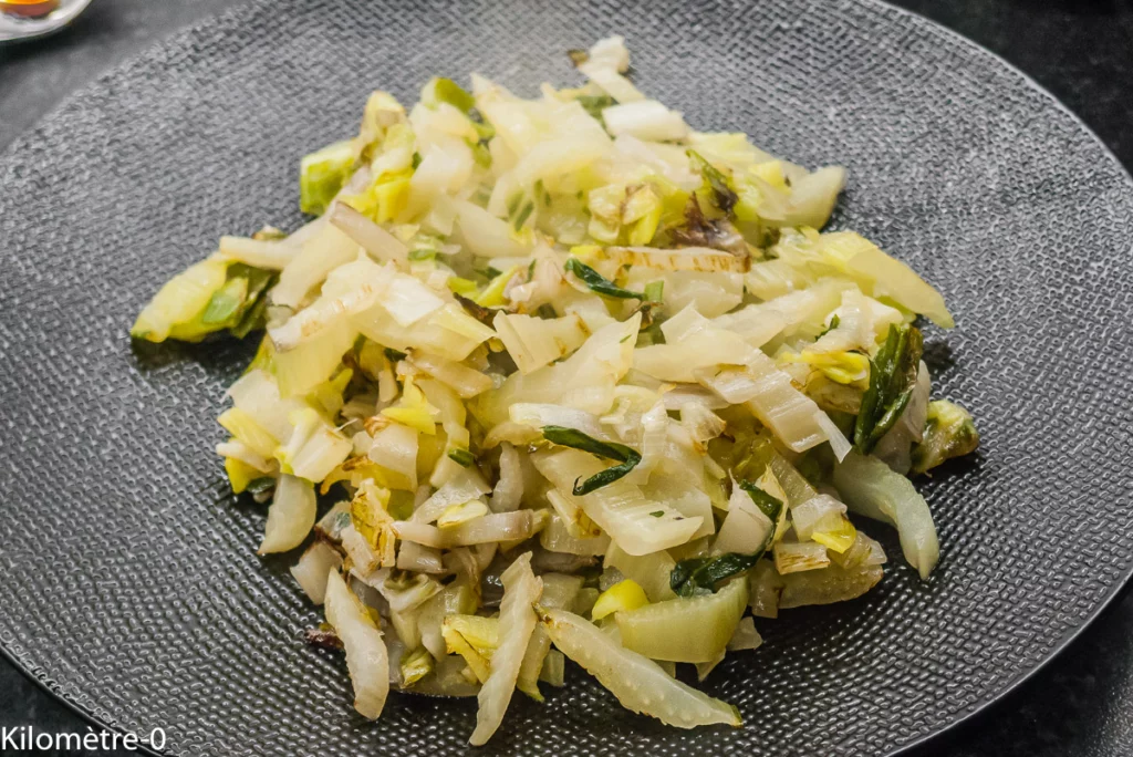 Omelette aux côtes de blettes, sauce soja - Étape 4