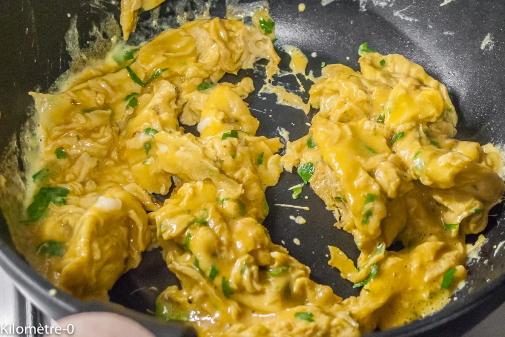 Omelette aux côtes de blettes, sauce soja - Étape 7