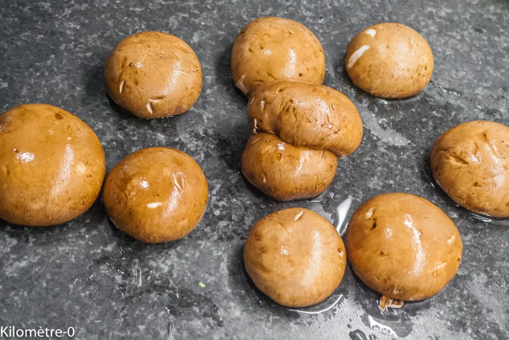 Champignons farcis - Étape 1