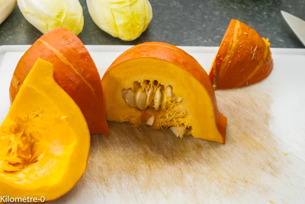 Gratin de courges aux endives - Étape 1