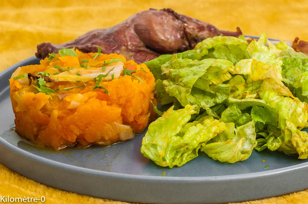 Photo de recette de canard, cuisson au four, canard rôti, cuisson douce, potimarron, courge, butternut, légumes, endives, facile, gratin, léger, Kilomètre-0, blog de cuisine réalisée à partir de produits de saison et issus de circuits courts