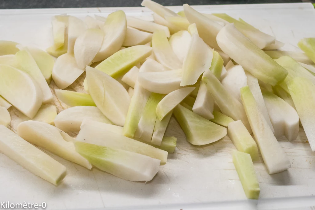 Crème de radis noirs aux oranges - Étape 3