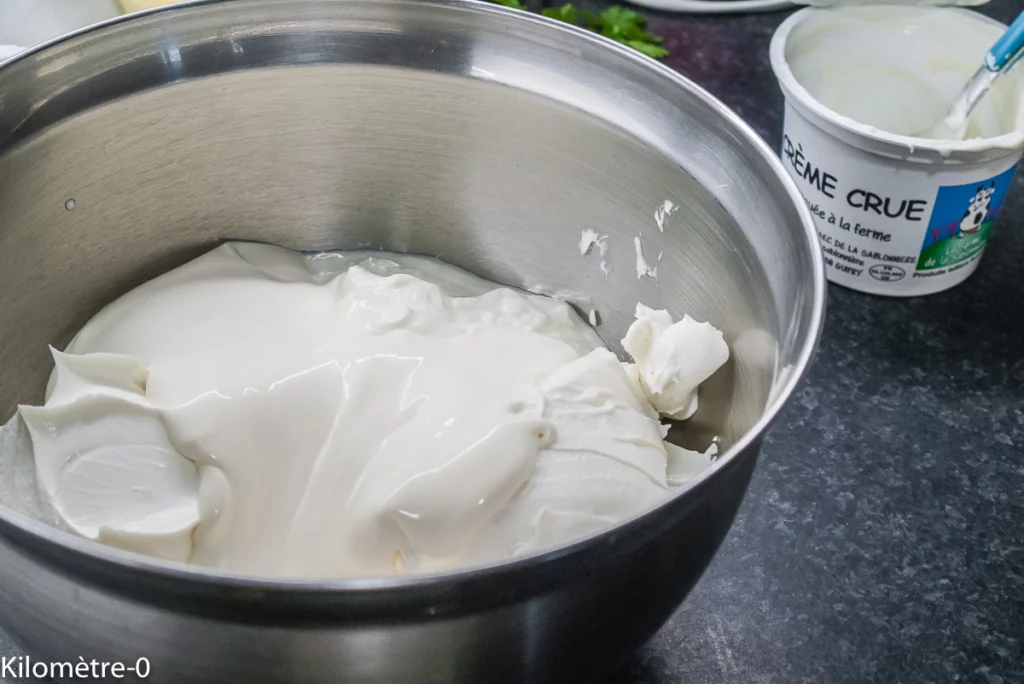 Cheesecake aux mûres - Étape 1