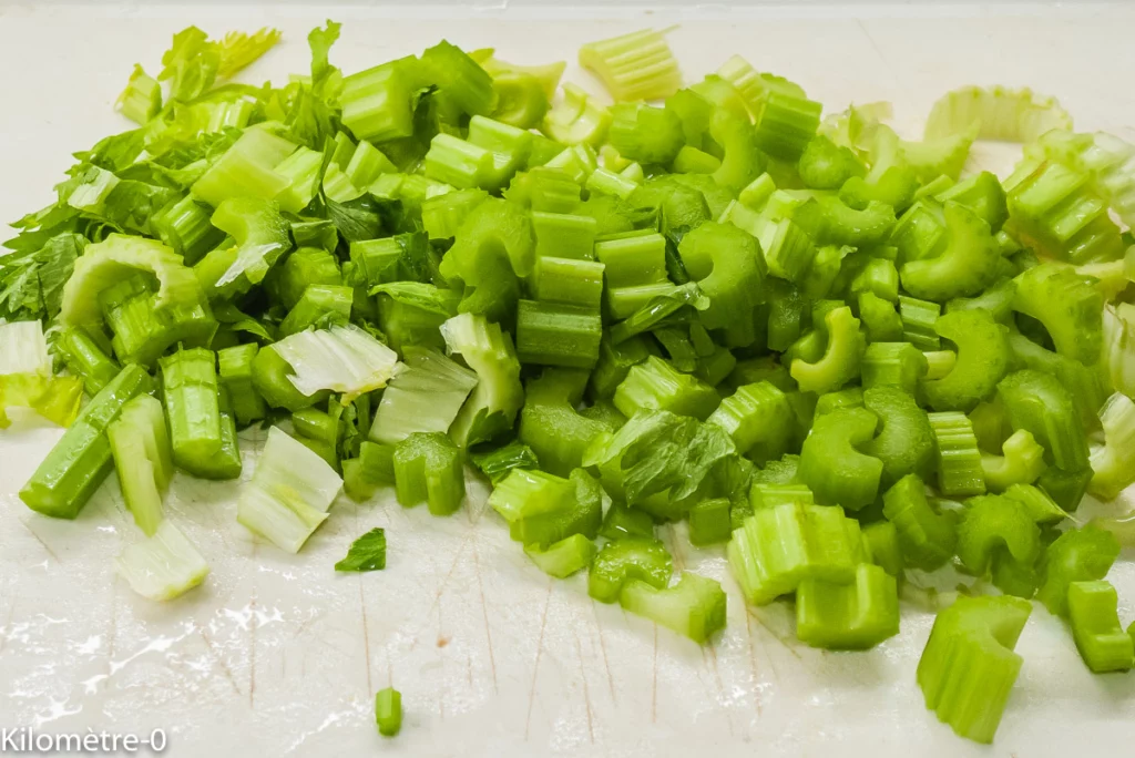 Céleri branche poêlé aux olives - Étape 2