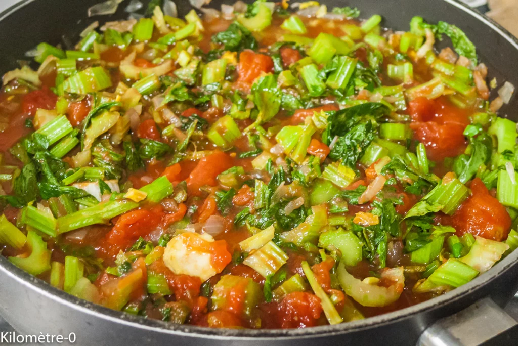 Céleri branche poêlé aux olives - Étape 8