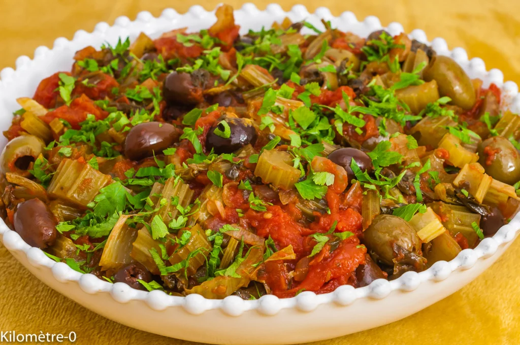 Céleri branche poêlé aux olives - Étape 11