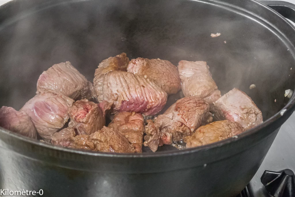 Bœuf carottes, navets à la bière - Étape 5