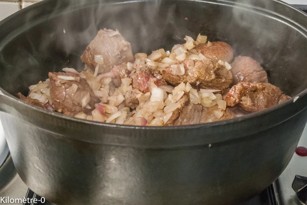 Bœuf carottes, navets à la bière - Étape 6