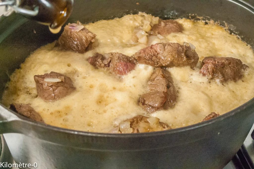 Bœuf carottes, navets à la bière - Étape 7