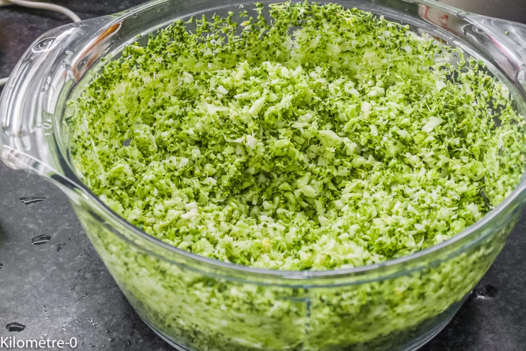 Taboulé de brocolis, pommes et noix - Étape 2