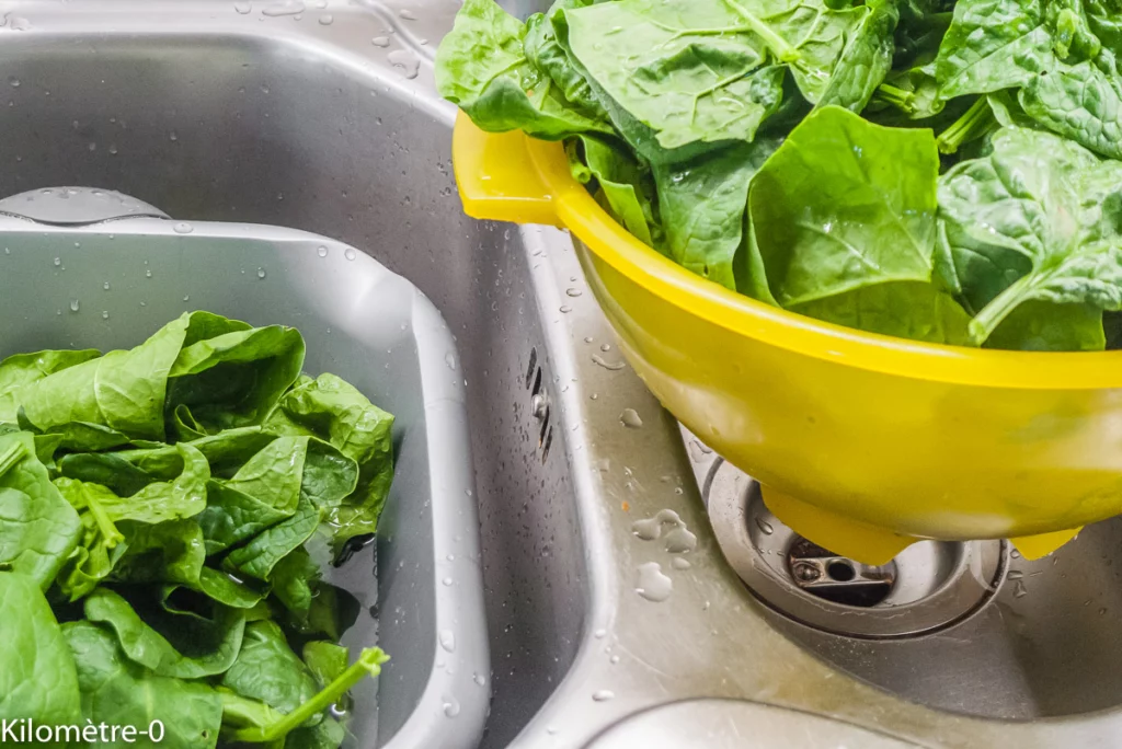 Pizza aux épinards, chorizo et olives - Étape 2