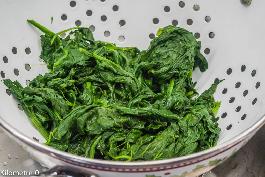 Pizza aux épinards, chorizo et olives - Étape 5